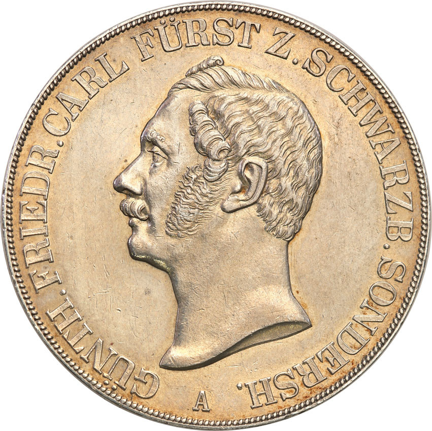 Niemcy, Schwarzburg - Sondershausen. Dwutalar (2 talary) 1854 A